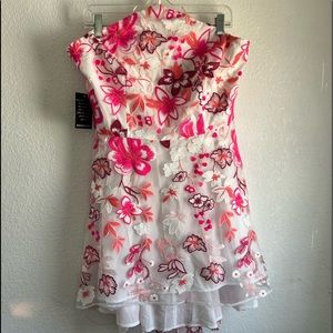 Beautiful White and pinks Dress